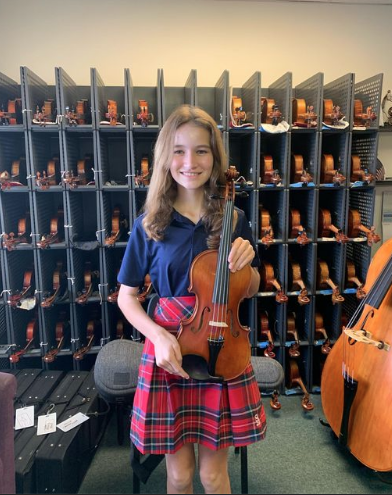 Young musician at Barnesviolins
