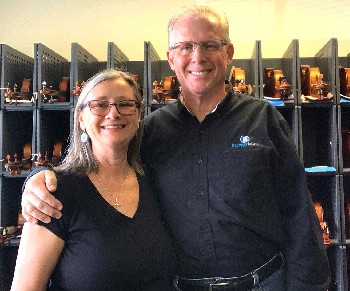 Tim and Virginia Barnes of Barnesviolins LLC
