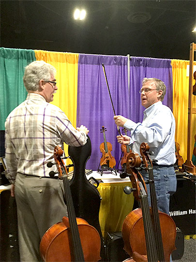 Tim Barnes of Barnesviolins w/ Mark Braunstein of W.H. Lee and Co.