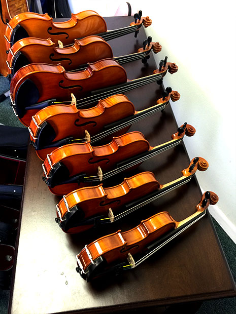 rental violins: all sizes, standard & advanced models