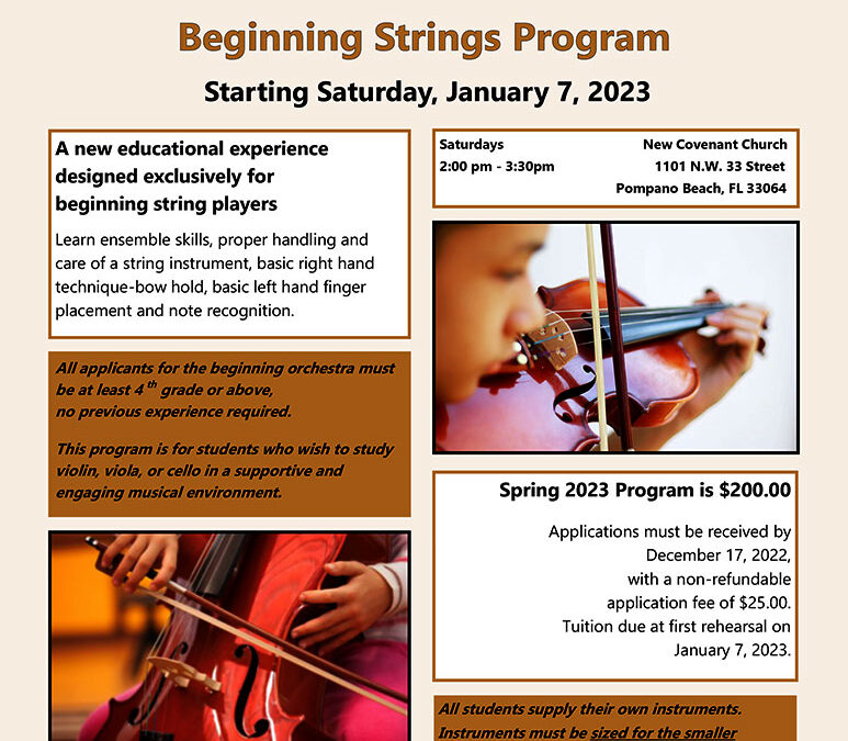 GCYO Beginning Strings Program 2023