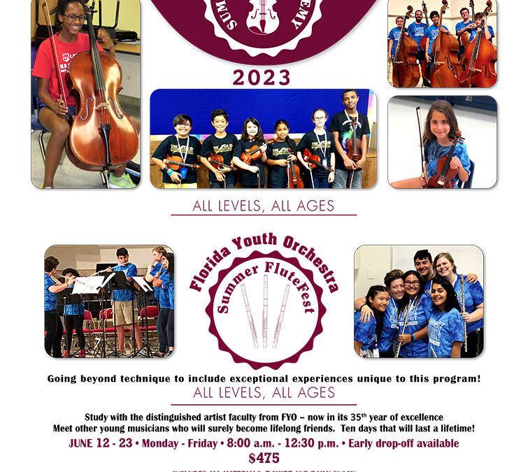 Florida Youth Orchestra - String Academy and Summer Flute Fest 2023