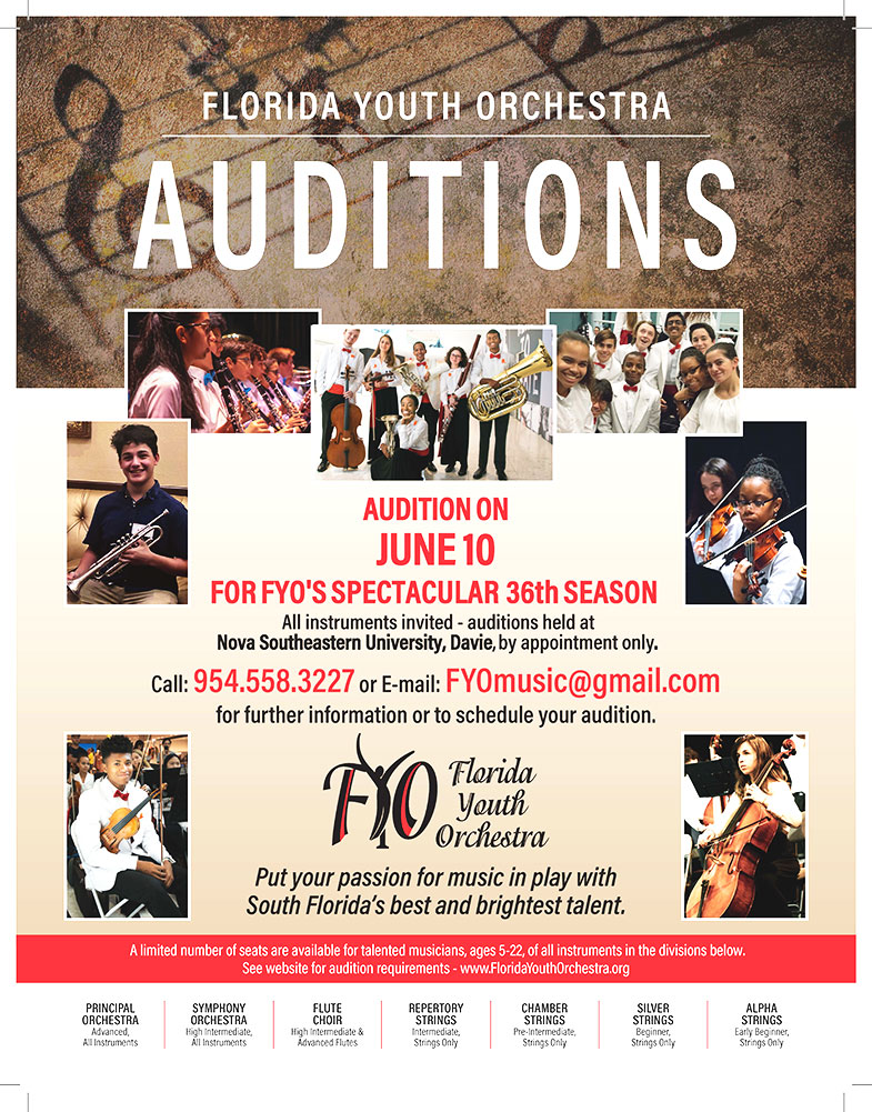 Auditions: Florida Youth Orchestra-2023