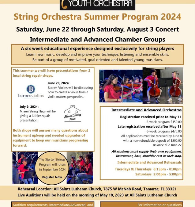Gold Coast Youth Orchestra Summer Program 2024