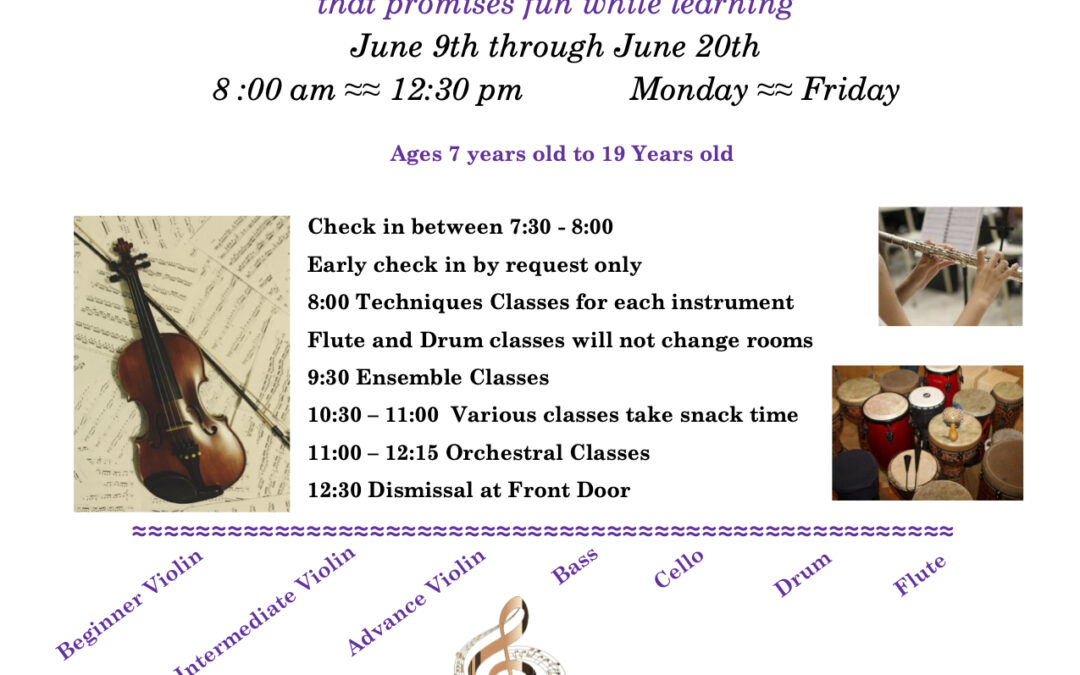 Classical Music Summer Workshop – June 2025